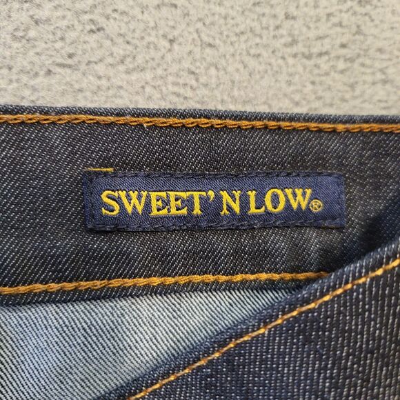 Lucky Brand Womens 12 Jeans Boot Cut Sweet N Low Blue Denim Stretch Distressed - Picture 4 of 12